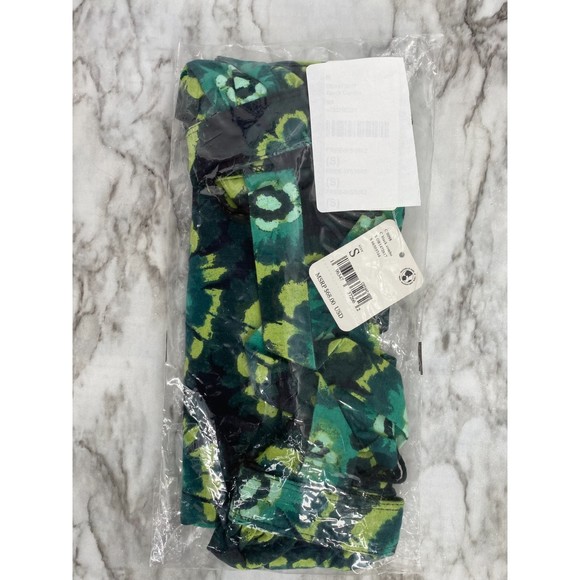 Free People Revolve NWT Give Me More Top Strappy Back Black Combo Green Sm New - Picture 10 of 11